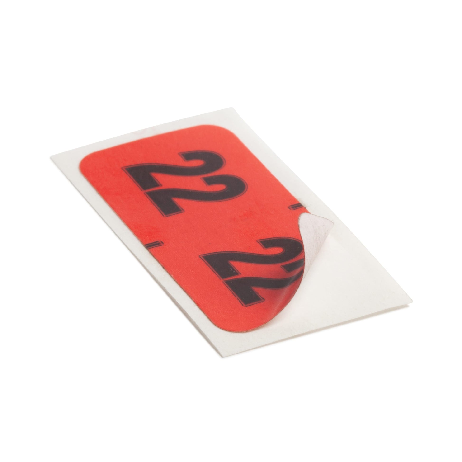 ETYJ Color-Coded Year Labels, Red Color, 1-1/2" X 3/4" Size, Set of 50, 086486683227