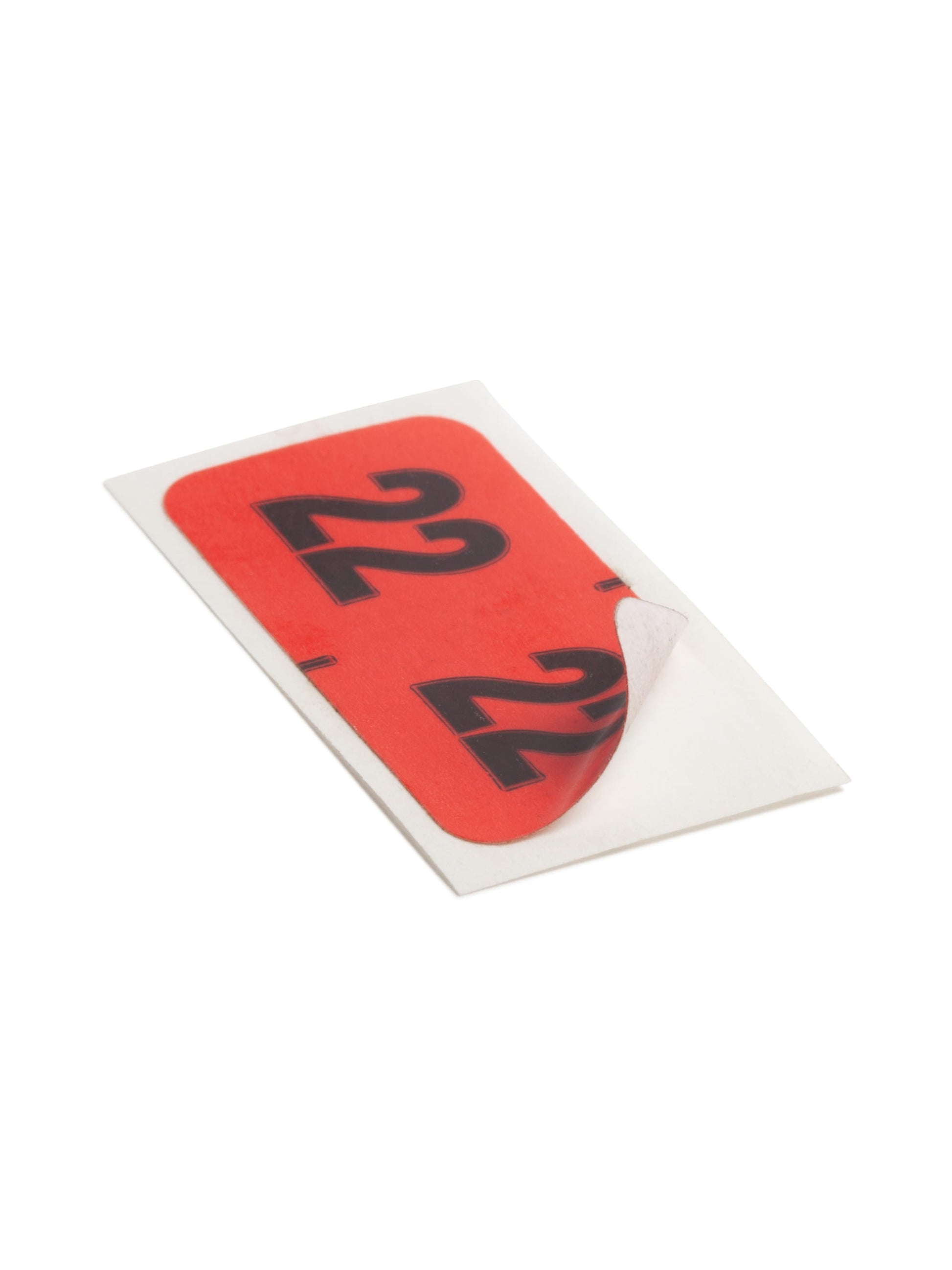 ETYJ Color-Coded Year Labels, Red Color, 1-1/2" X 3/4" Size, Set of 50, 086486683227
