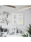 Metal Frame Melamine Dry Erase Board, Silver, White, 35" x 35", 3 x 3, White, 35" X 35" Size, Set of 1, 817894028894