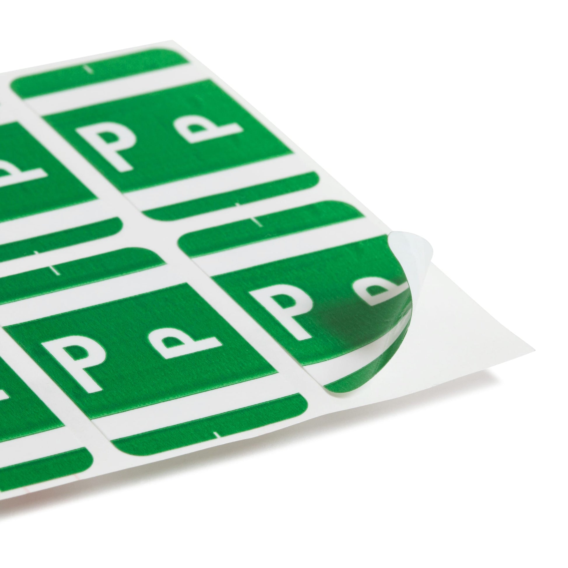 AlphaZ® ACCS Color Coded Alphabetic Labels - Sheets, Dark Green Color, 1" X 1-5/8" Size, Set of 100, 086486671866
