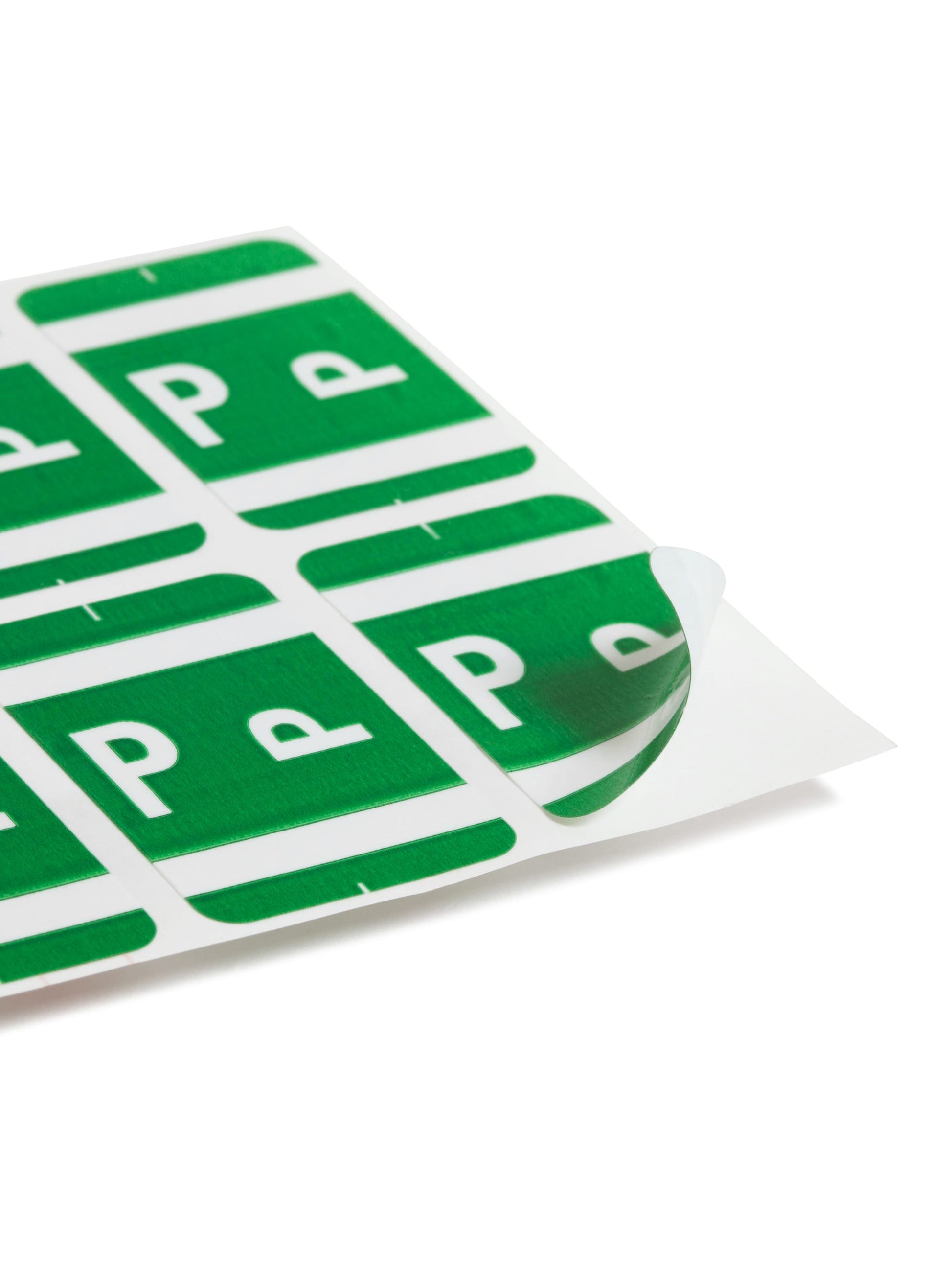 AlphaZ® ACCS Color Coded Alphabetic Labels - Sheets, Dark Green Color, 1" X 1-5/8" Size, Set of 100, 086486671866