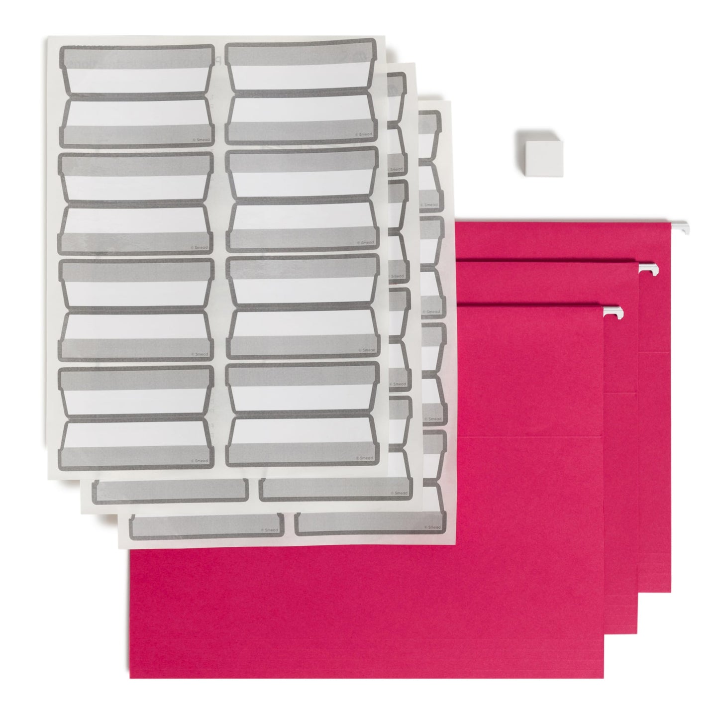 Protab® Filing System Start Kit, Red Color, Letter Size, Set of 20, 086486641975
