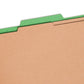 Pressboard Classification File Folders, 2 Dividers, 2 inch Expansion, Green Color, Legal Size, Set of 5, 086486190497