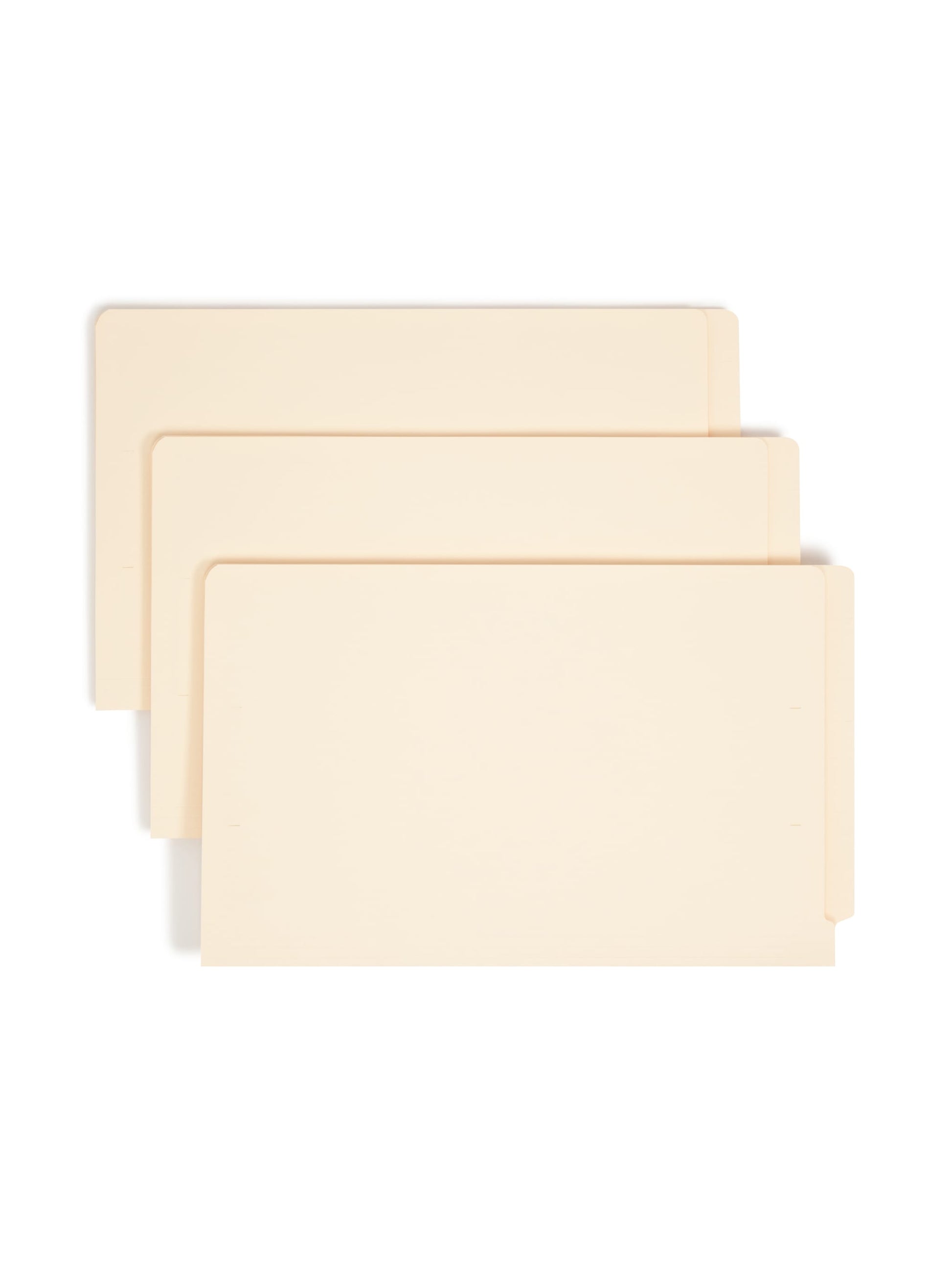 Shelf-Master® Reinforced End Tab File Folders, Straight-Cut Tab, Manila Color, Legal Size, Set of 100, 086486271103