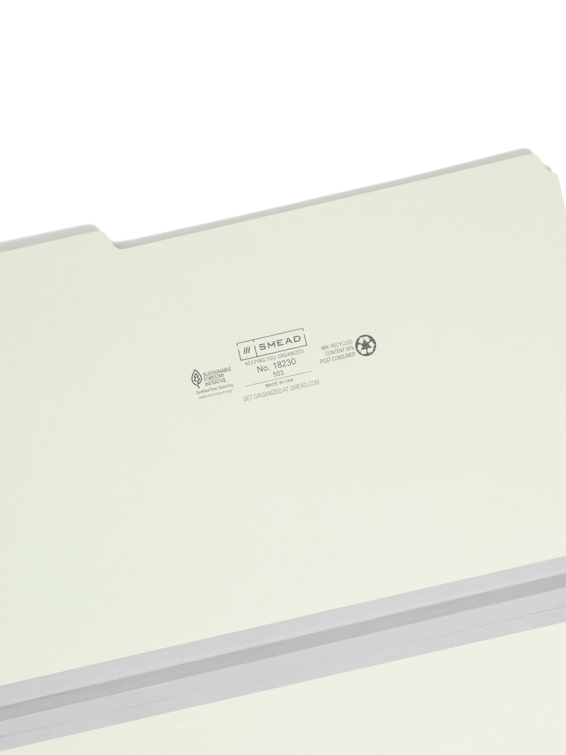 Pressboard File Folder, 1 inch Expansion, 1/3-Cut Tab, Gray/Green Color, Legal Size, Set of 25, 086486182300