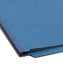 SafeSHIELD® Pressboard End Tab Classification File Folders, Straight-Cut Tab, 2 inch Expansion, 2 Divider, Dark Blue Color, Legal Size, Set of 0, 30086486297845
