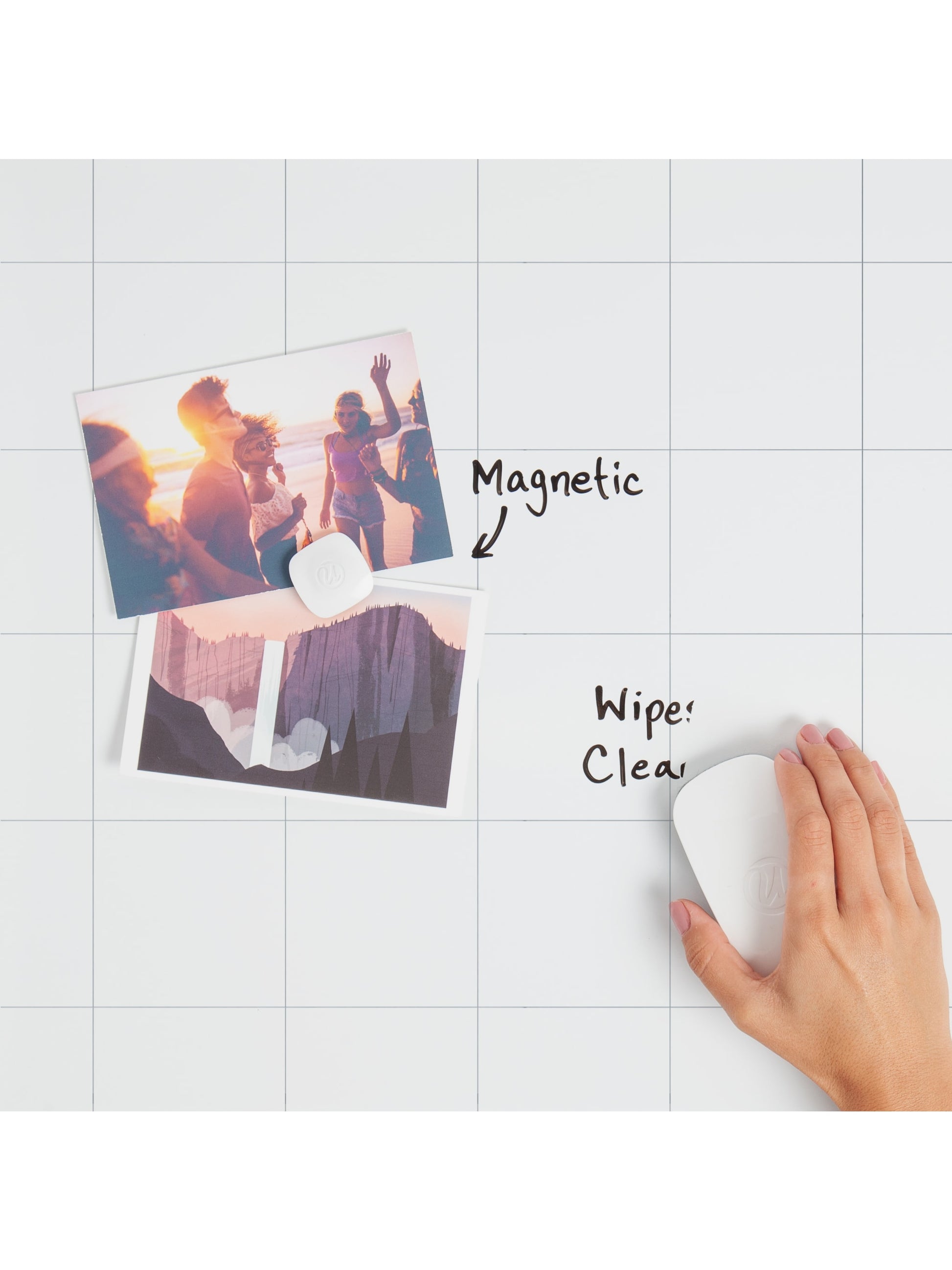 Metal Frame Dry Erase Weekly Combo Board, Silver, White, 18" x 7.5", 2' or Smaller, White, 18" X 7.5" Size, Set of 1, 812296023621