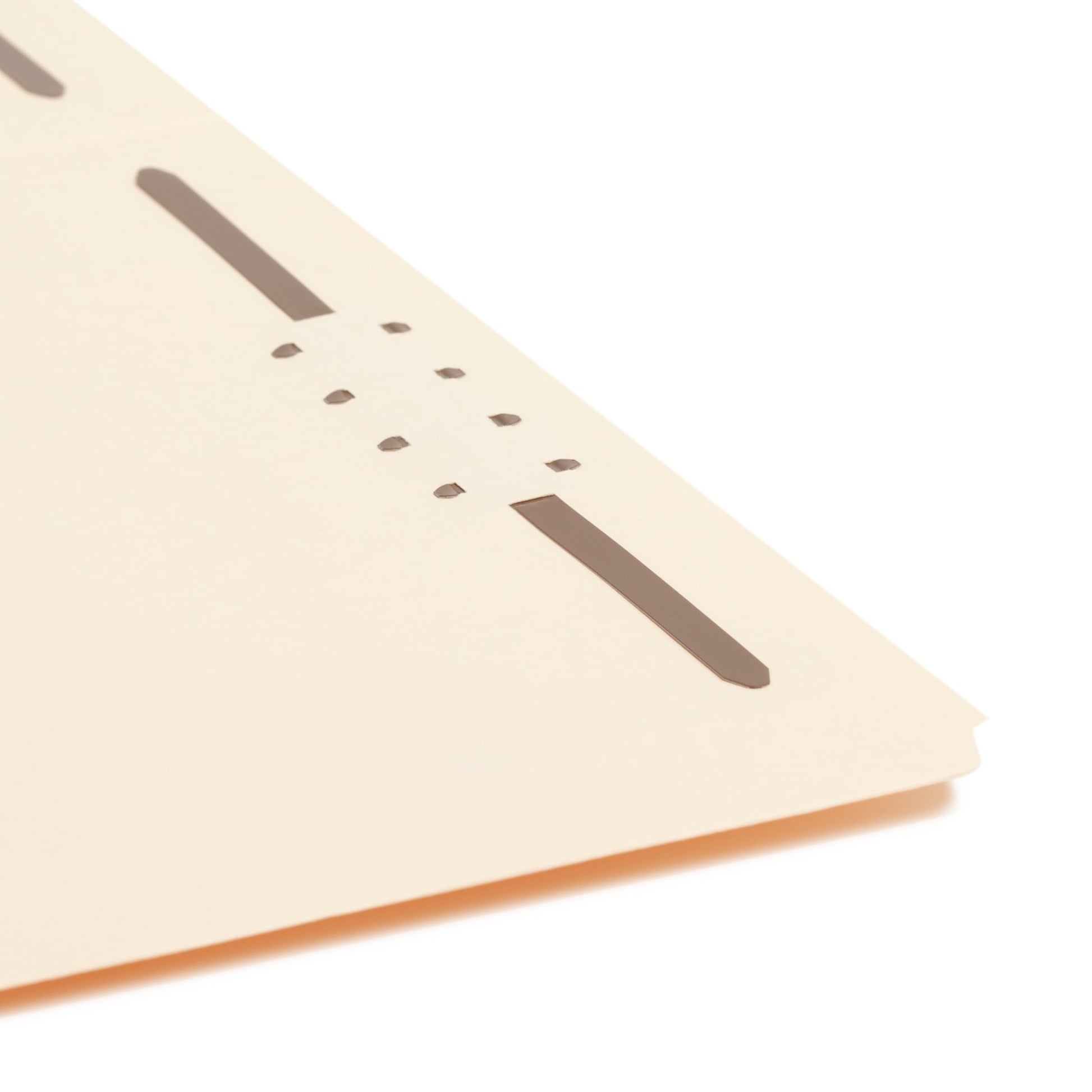 Reinforced Tab Fastener File Folders, Straight-Cut Tab, 2 Fasteners, Manila Color, Letter Size, Set of 50, 086486145138