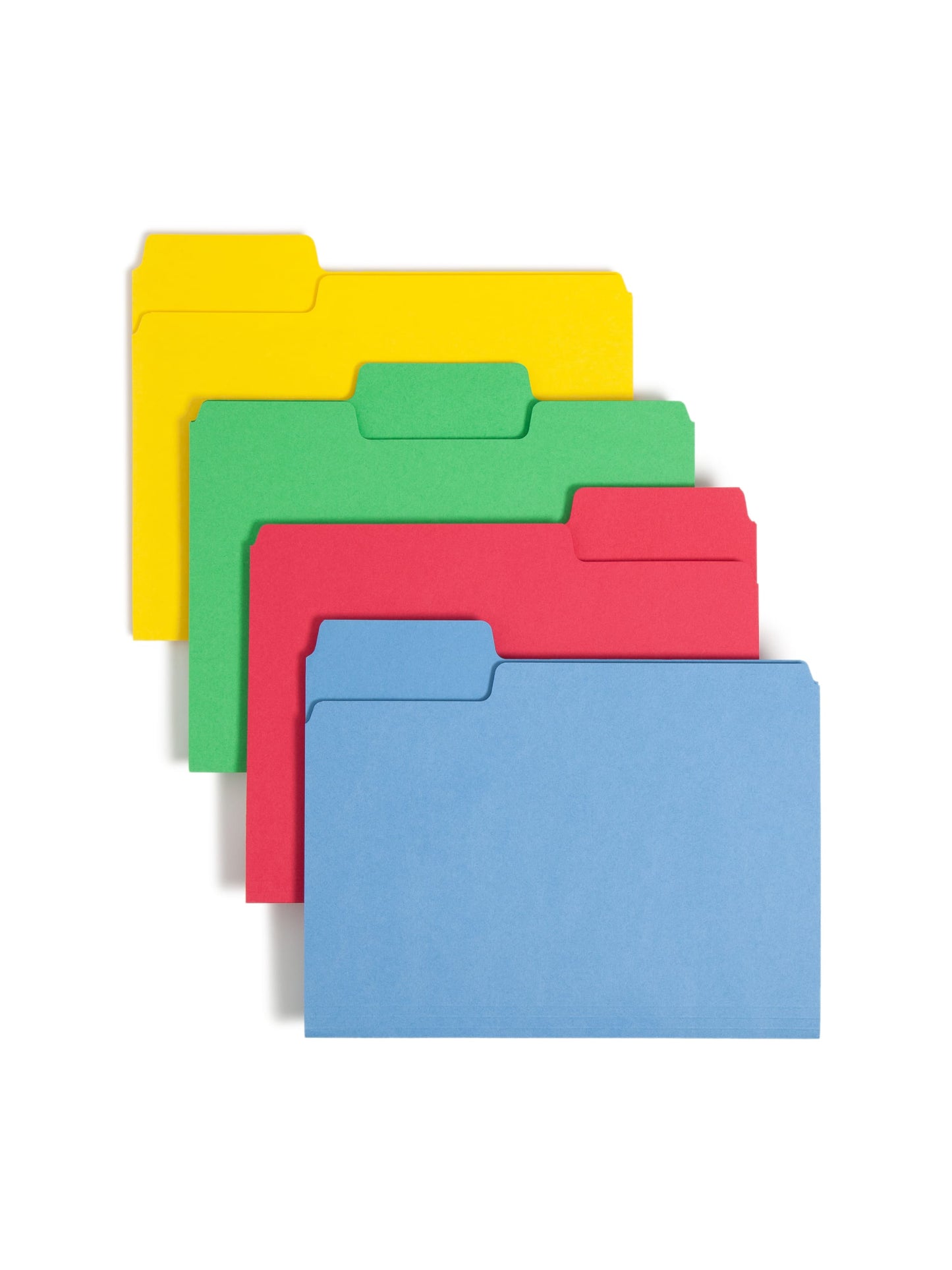 SuperTab® File Folders, 1/3-Cut Tab, Assorted Colors Color, Letter Size, Set of 1, 086486119566