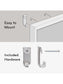 Metal Frame Dry Erase Board, Silver, White, 35" x 23", 3 x 2, White, 35" X 23" Size, Set of 1, 812296020712