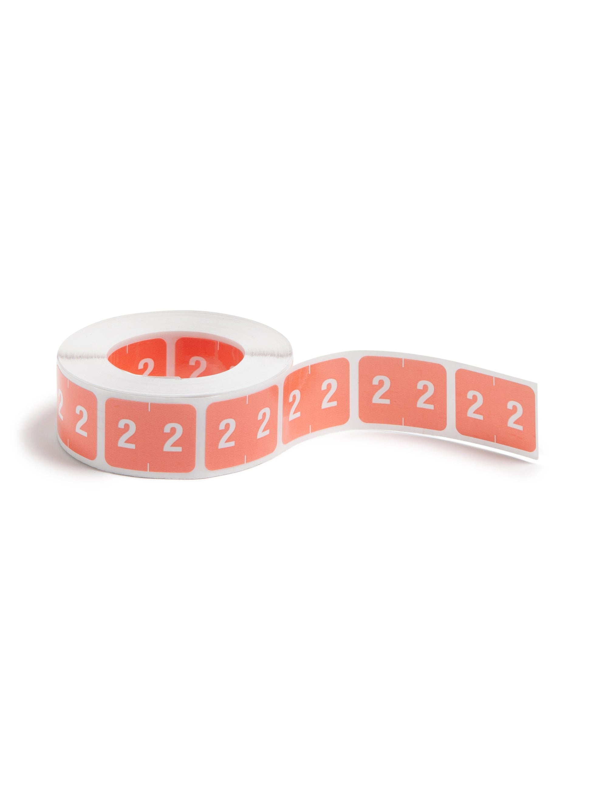 DCCRN Color-Coded Numeric Labels - Rolls, Pink Color, 1-1/4" X 1" Size, Set of 50, 086486673426