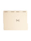 Reinforced Tab Fastener File Folders, 1/3-Cut Right Tab, Manila Color, Legal Size, Set of 50, 086486195386