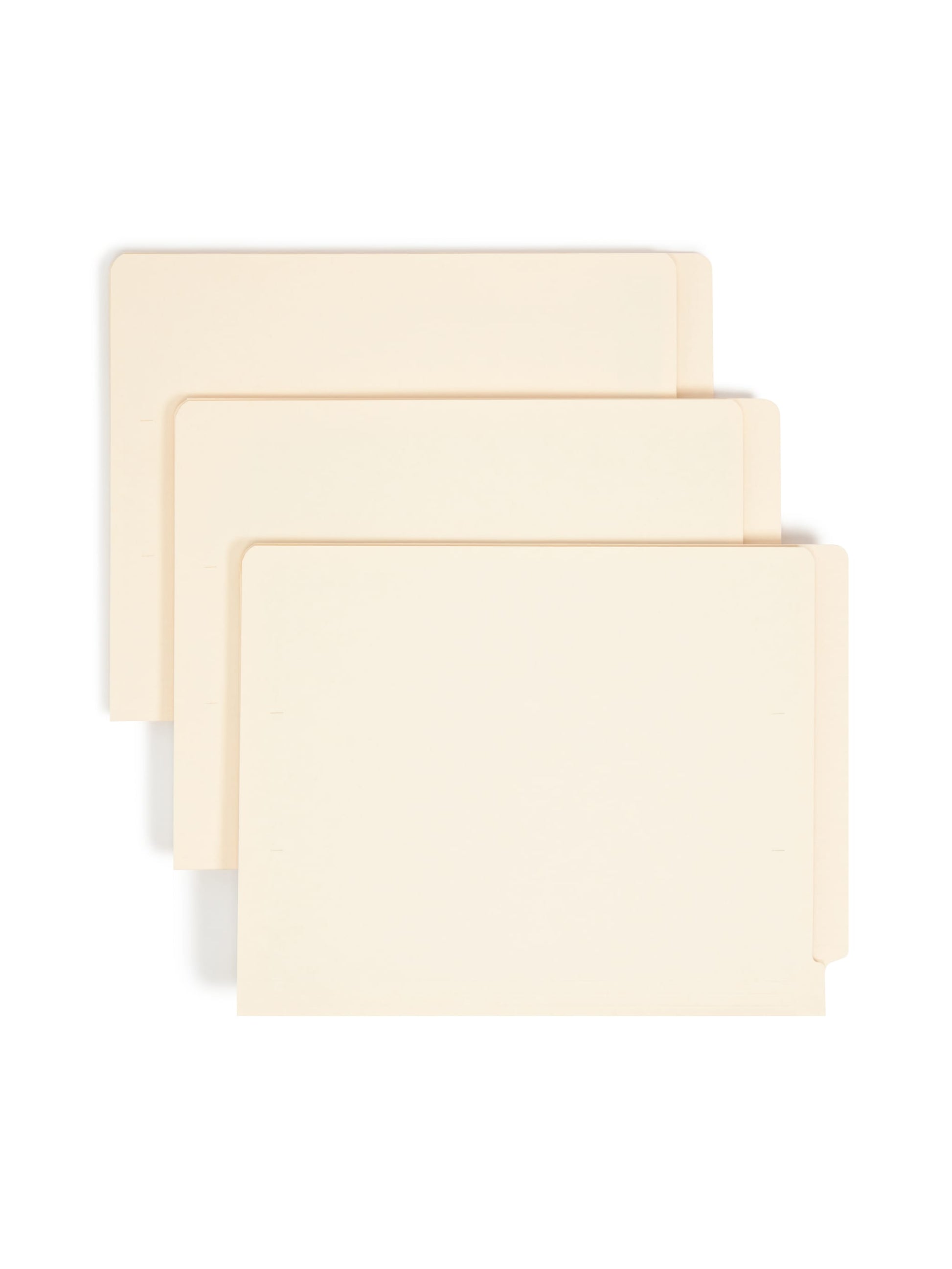 Shelf-Master® Reinforced End Tab File Folders, Straight-Cut Tab, 9-1/2 inch Front, Manila Color, Letter Size, Set of 100, 086486241106