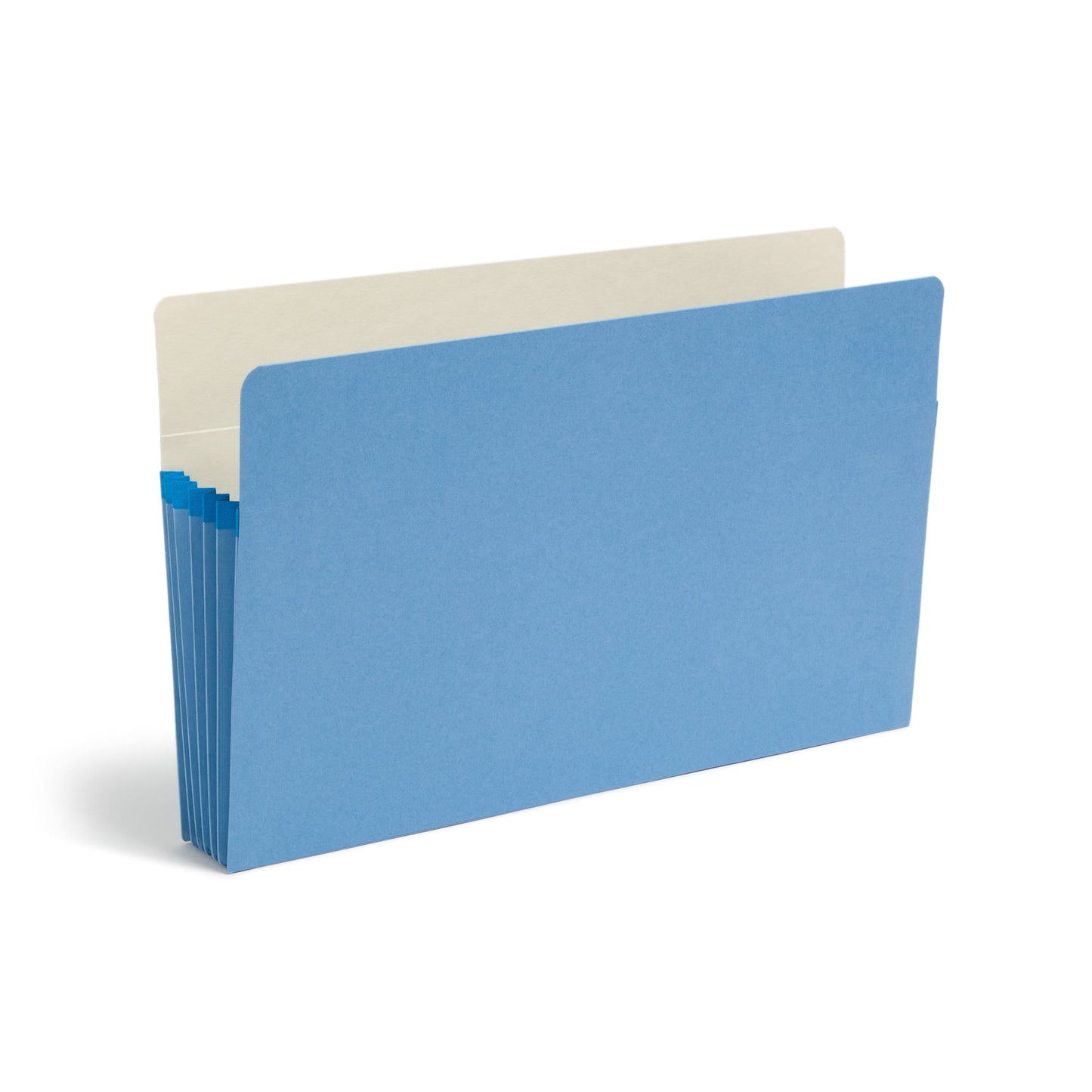 File Pockets, 5-1/4 inch Expansion, Straight-Cut Tab, Blue Color, Legal Size, Set of 10, 30086486742352