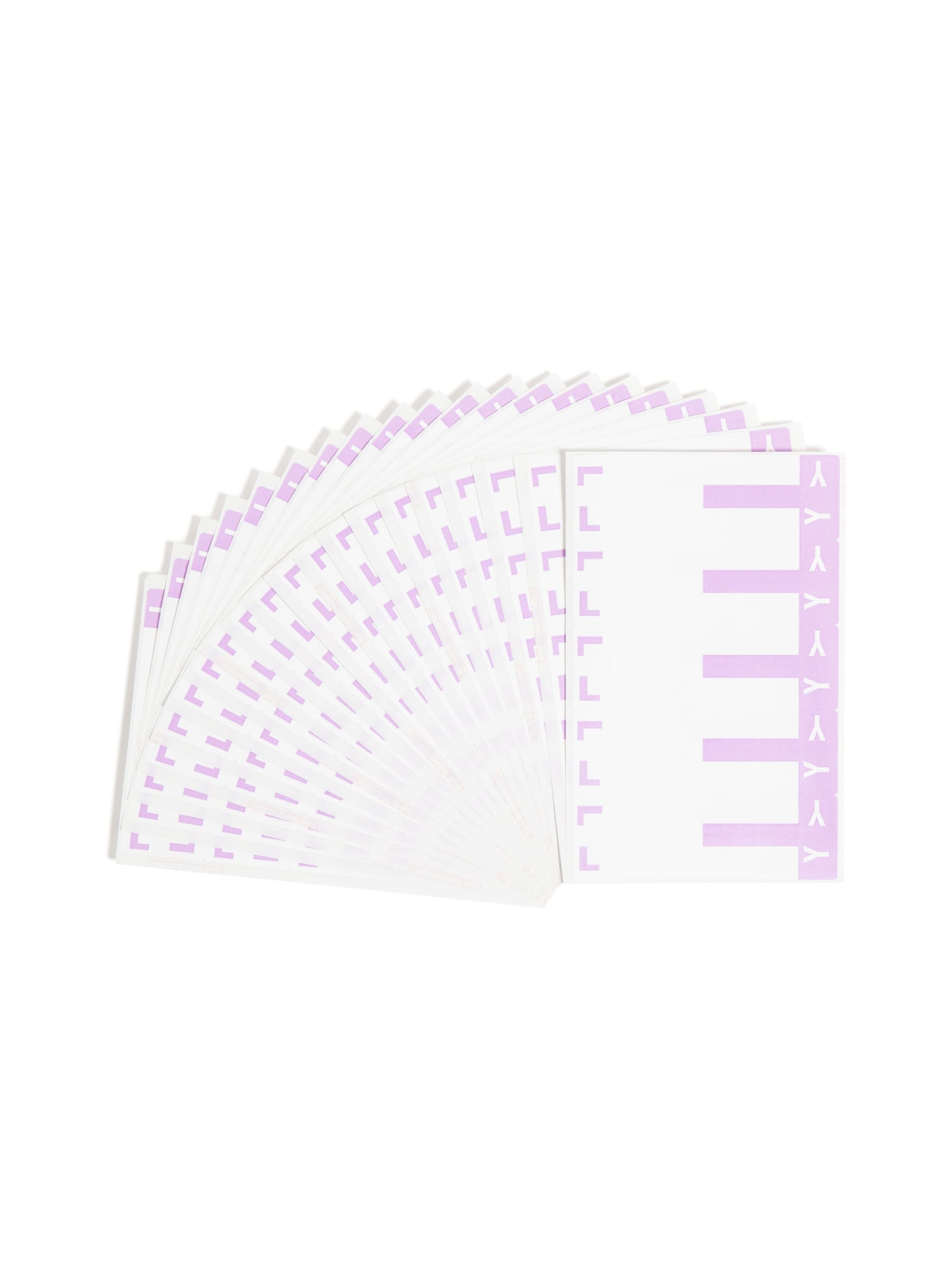 AlphaZ® NCC Color-Coded Name Labels - Sheets, Lavender Color, 3-5/8" X 1-5/32" Size, Set of 1, 086486671637