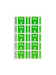 AlphaZ® ACCS Color Coded Alphabetic Labels - Sheets, Light Green Color, 1" X 1-5/8" Size, Set of 100, 086486671965