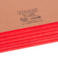 Reinforced End Tab File Pockets, Straight-Cut Tab, 5-1/4 inch Expansion, Red Color, Extra Wide Letter Size, Set of 10, 30086486736962