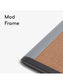 Mod Frame Cork Board, Black and Grey, Natural, 2" x 1", 2' or smaller, Natural, 2" X 1" Size, Set of 1, 812296023904