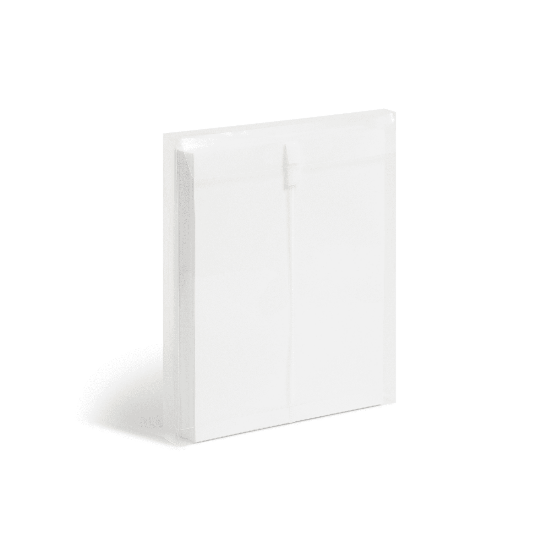 Poly Envelopes with Hook and Loop Closure, 1-1/4 Inch Expansion, Top Load, Clear Color, Letter Size, Set of 5, 086486896702