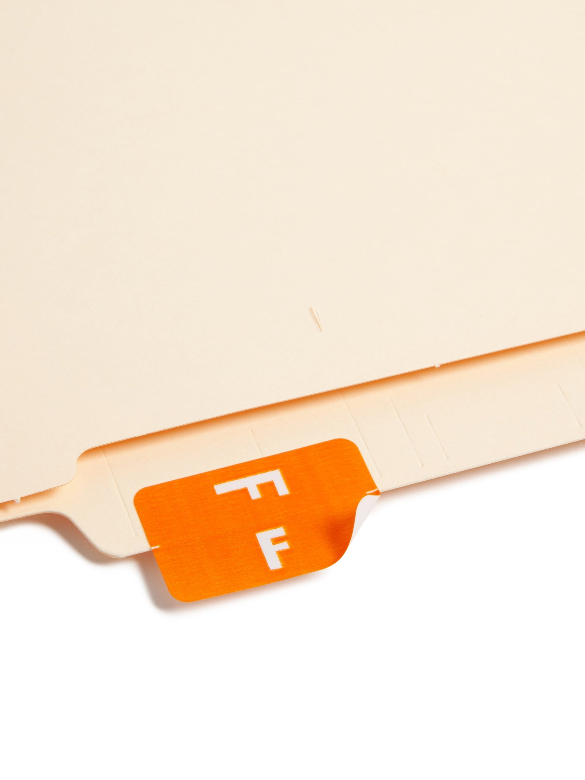 AlphaZ® ACCS Color Coded Alphabetic Labels - Sheets, Orange Color, 1" X 1-5/8" Size, Set of 100, 086486671767