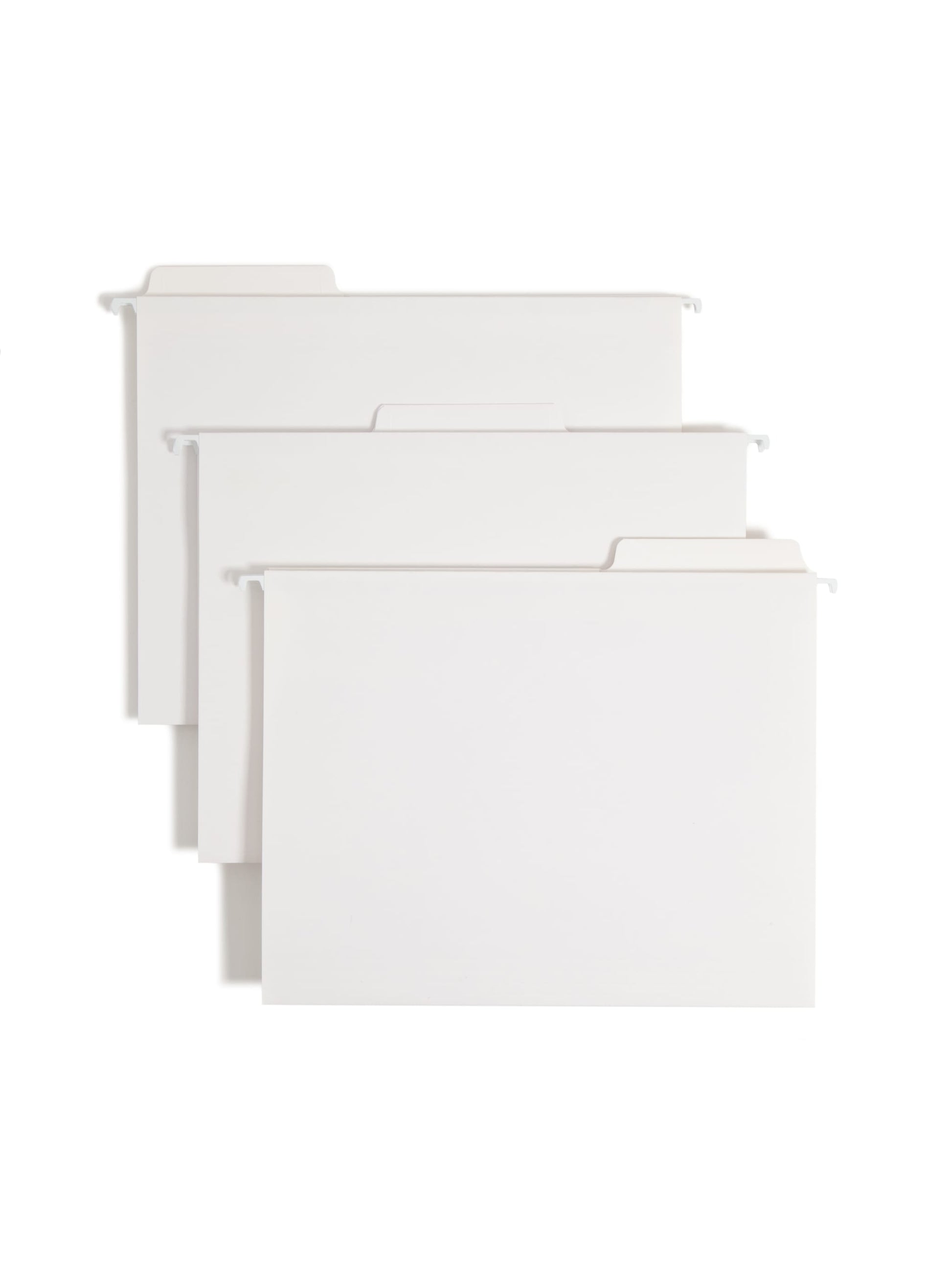 FasTab® Hanging File Folders, 1/3-Cut Tab, White Color, Letter Size, Set of 20, 086486640022