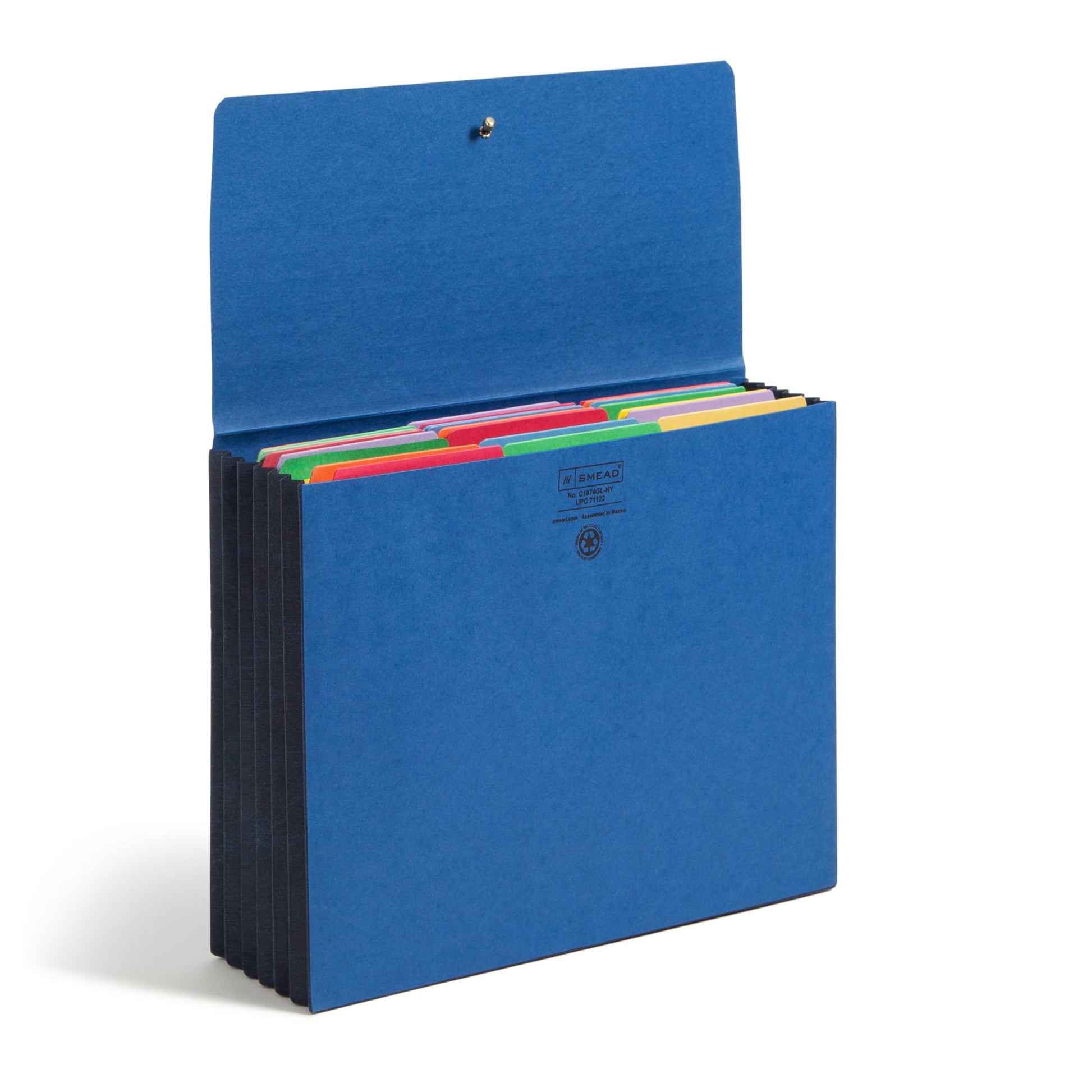 Extra Wide Expanding Wallets with Elastic Cord, 5-1/4 Inch Expansion, Navy Color, Extra Wide Letter Size, Set of 10, 30086486711228