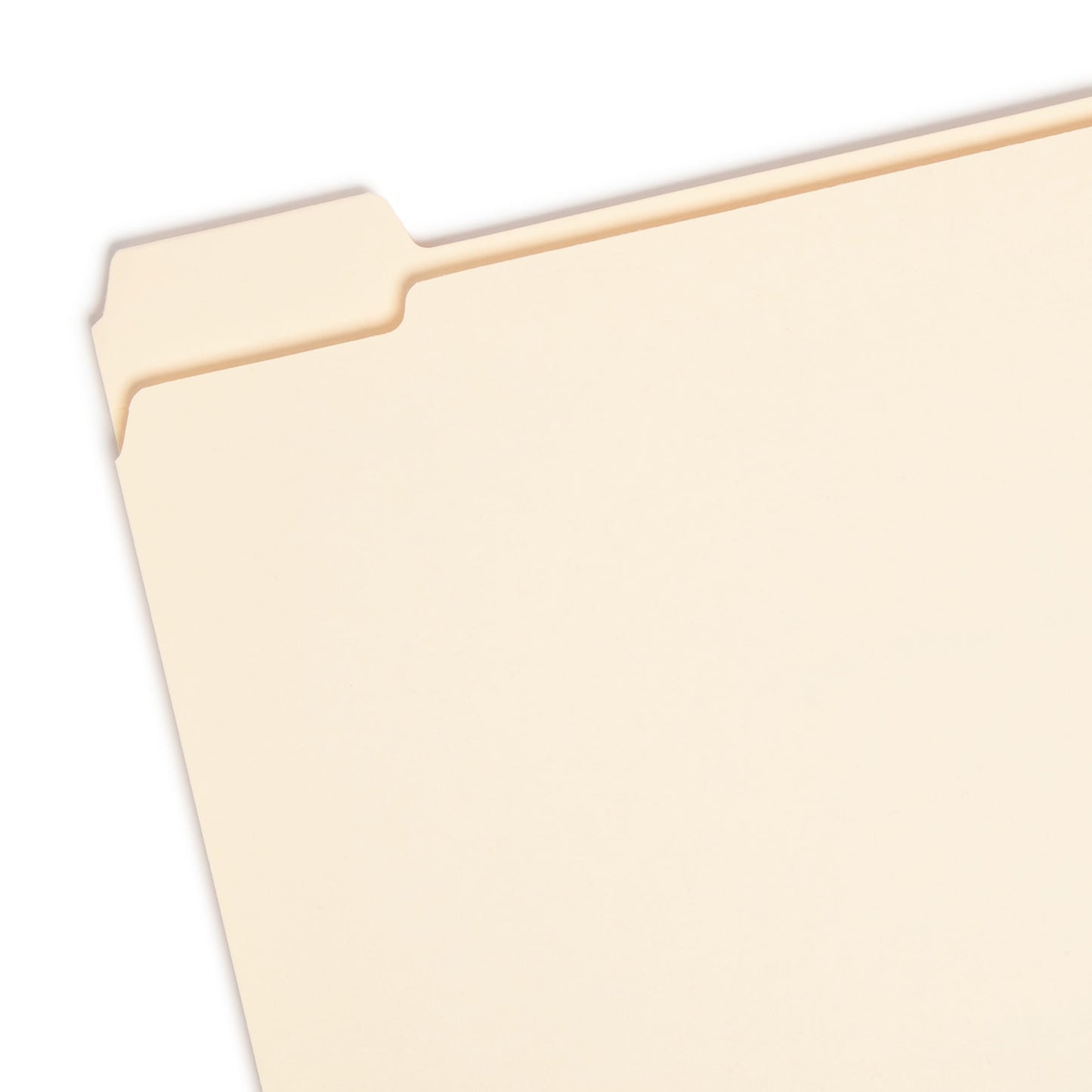Reinforced Tab File Folders, 1/5-Cut Tab, Manila Color, Letter Size, Set of 100, 086486103565