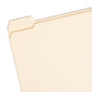 Reinforced Tab File Folders, 1/5-Cut Tab, Manila Color, Letter Size, Set of 100, 086486103565