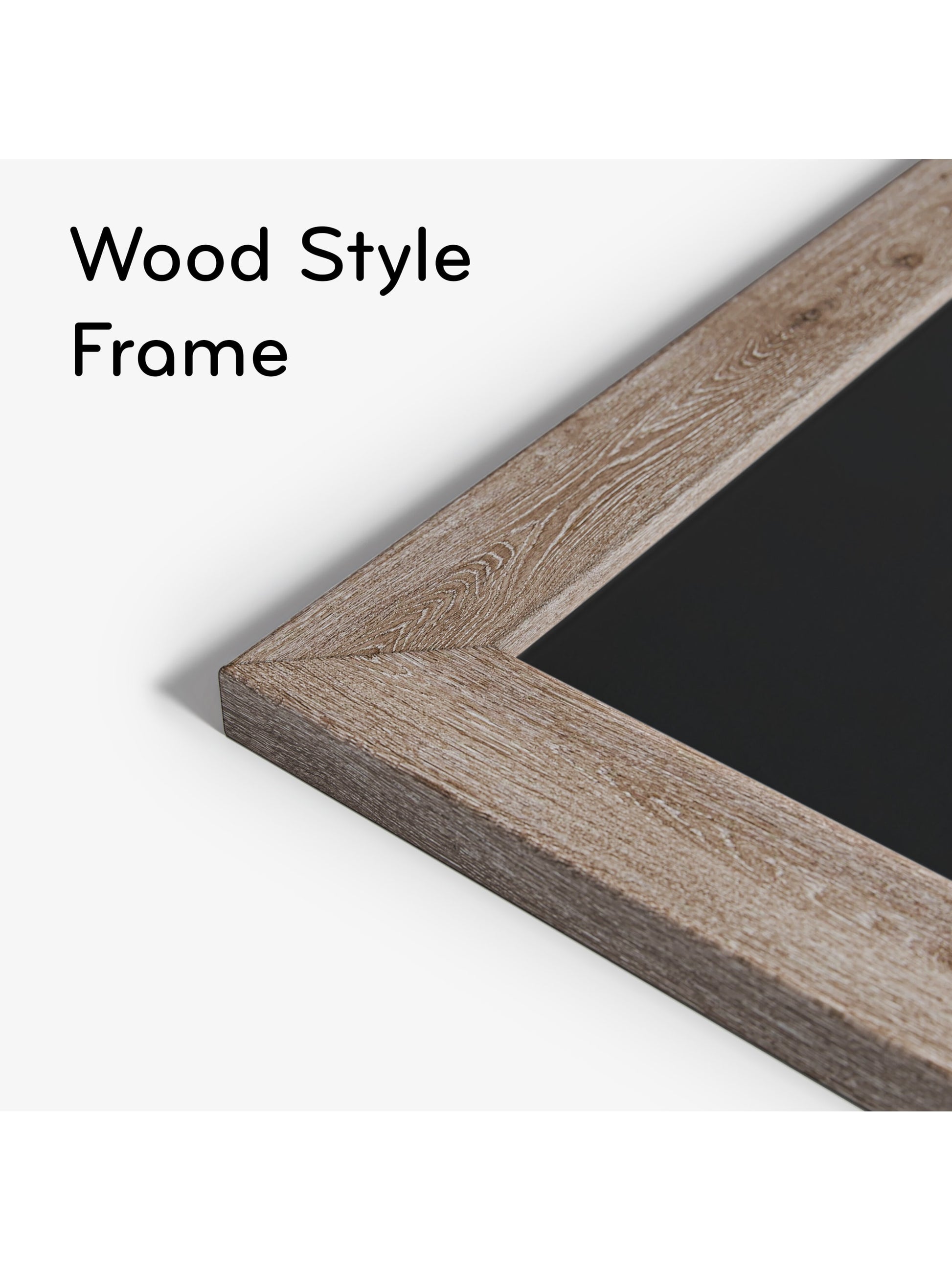 Rustic Frame Magnetic Chalkboard, Brown, Black, 35" x 23", 3 x 2, Black, 35" X 23" Size, Set of 1, 843463145495