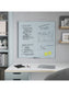 Floating Glass Non-Magnetic Dry Erase Board, White, White, 35" x 35", 3 x 3, White, 35" X 35" Size, Set of 1, 817894028252