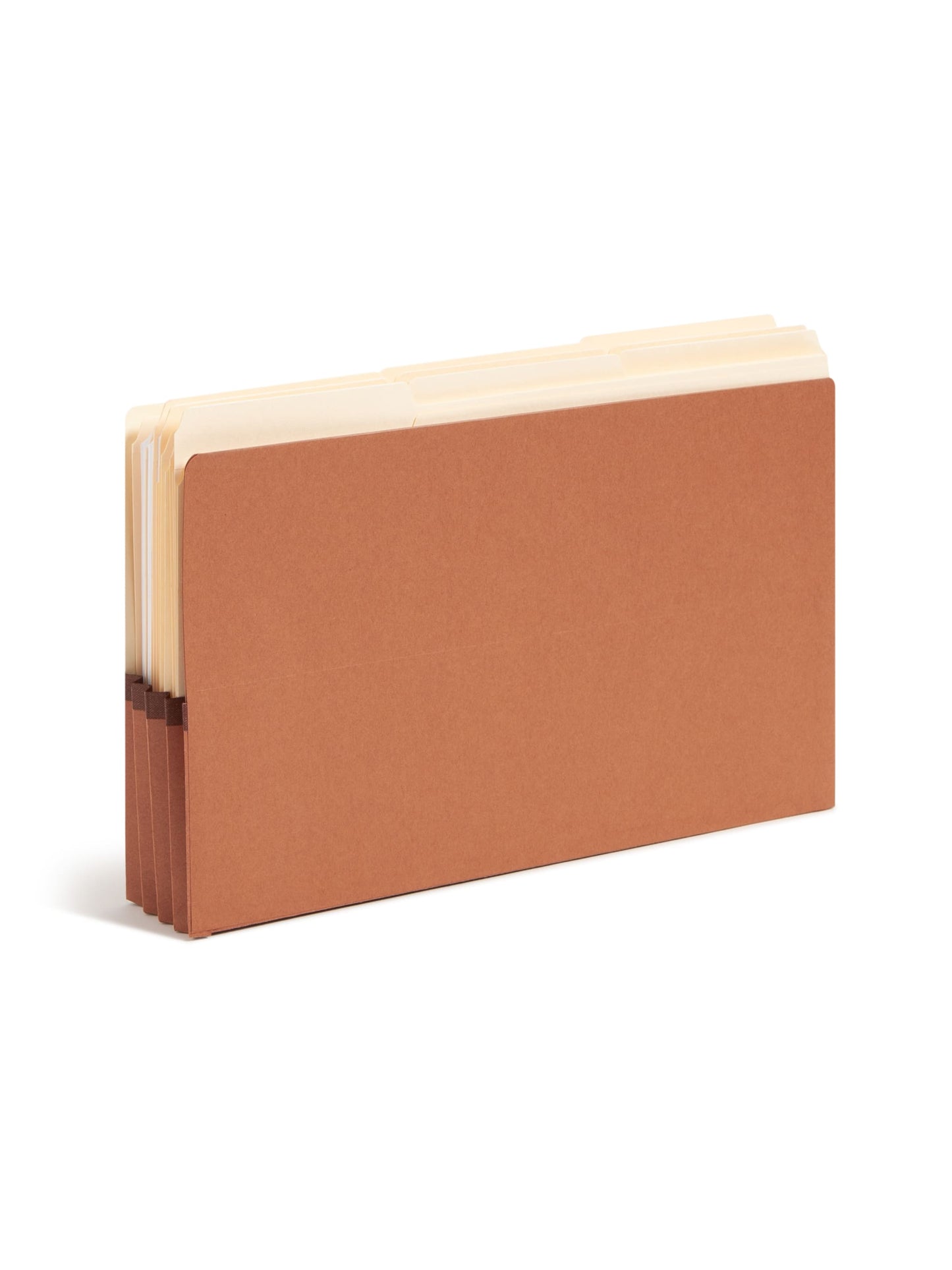 Reinforced End Tab File Pockets, 4 inch High Tab, 3-1/2 inch Expansion, Redrope Color, Legal Size, Set of 0, 30086486746244