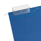 Standard Hanging File Folders with 1/5-Cut Tabs, Navy Color, Letter Size, Set of 25, 086486640572