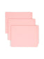 Shelf-Master® Reinforced Tab End Tab File Folders, Straight-Cut Tab, Pink Color, Letter Size, Set of 100, 086486256100