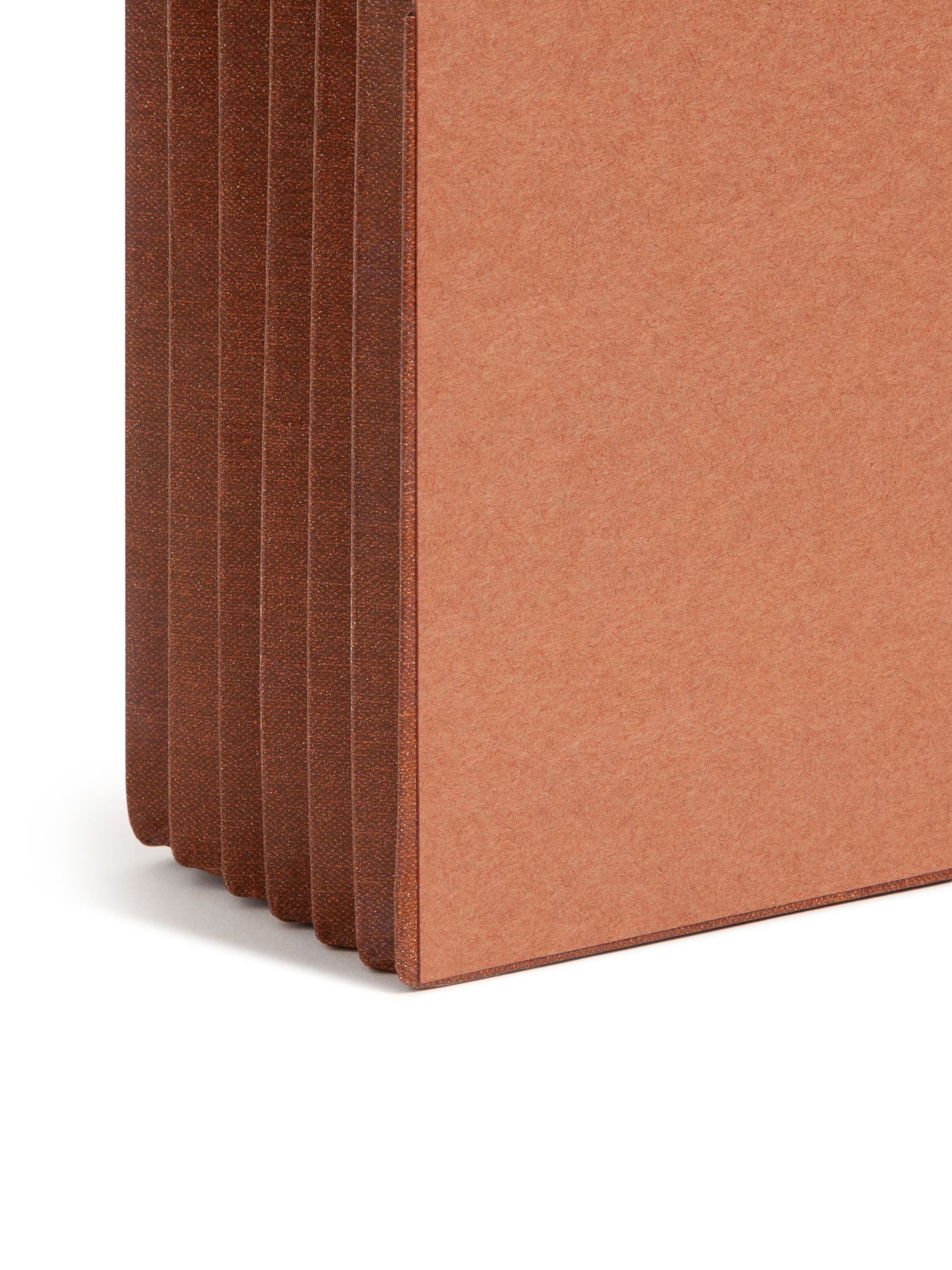 TUFF® Extra-Wide Reinforced End Tab File Pockets, Straight-Cut Tab, 5-1/4 inch Expansion, Redrope Color, Extra Wide Letter Size, Set of 10, 30086486737907