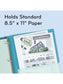 U-Eco Poly Binder with 5 Tab Dividers, U-Eco, 1/5 Cut, 2 Pockets, 5 Dividers, Blue, Blue, Set of 6, 843463165981