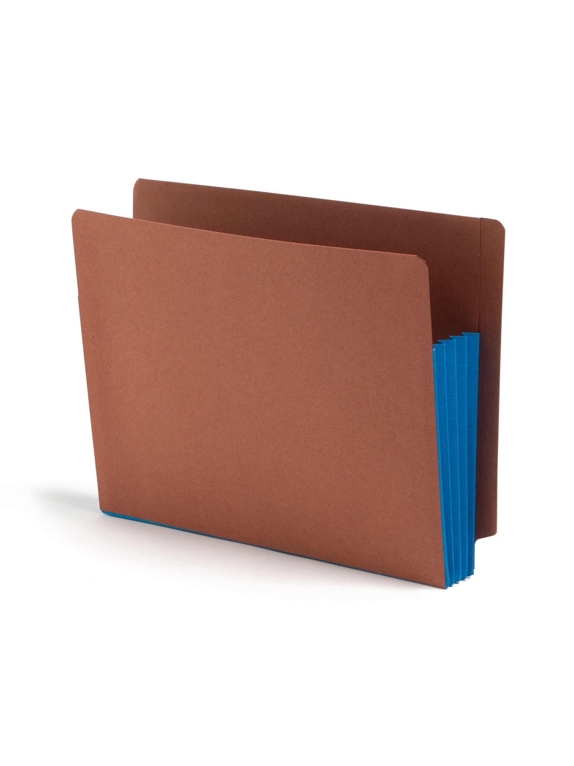 Reinforced End Tab File Pockets, Straight-Cut Tab, 3-1/2 inch Expansion, Blue Color, Extra Wide Letter Size, Set of 10, 30086486736795