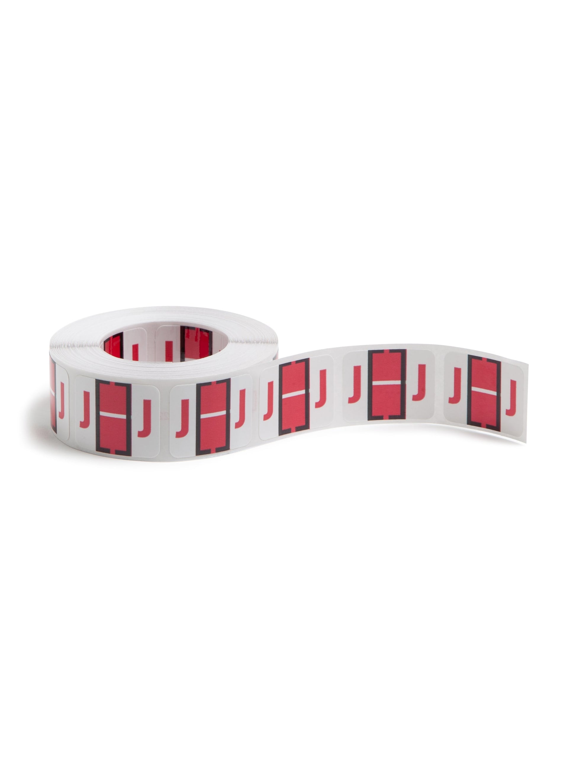 BCCR Bar Style Color-Coded Alphabetic Labels, A-Z Rolls, Red Color, 1-1/4" X 1" Size, Set of 1, 086486670807