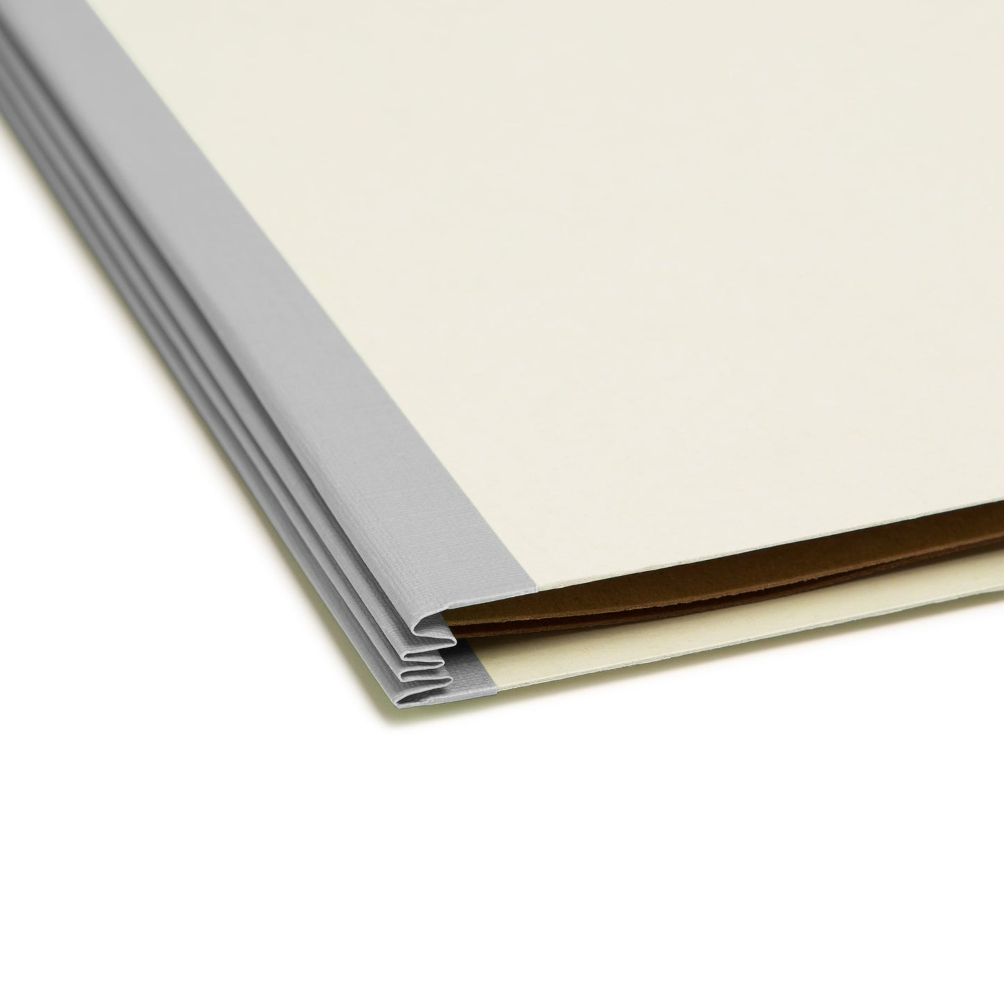 Pressboard Classification File Folders, 3 Dividers, 3 inch Expansion, Gray/Green Color, Letter Size, Set of 10, 30086486140936