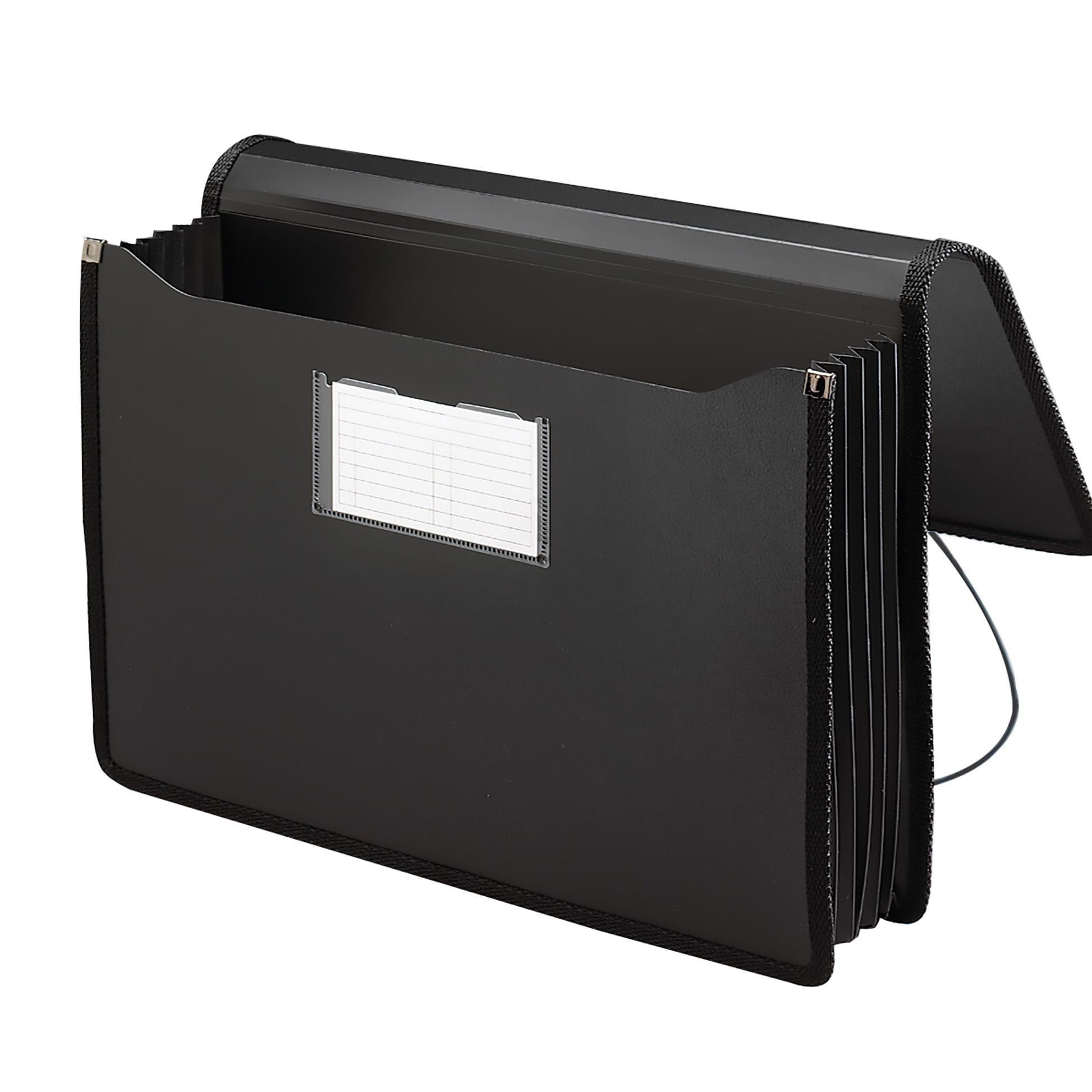 Premium Poly Wallets, 5-1/4-Inch expansion, Black Color, Legal Size, Set of 1, 086486715102