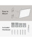 Metal Frame 4-in-1 Dry Erase Combo Calendar Board, Silver, White, 23" x 17", 2' or Smaller, White, 23" X 17" Size, Set of 1, 843463138909