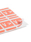 AlphaZ® ACCS Color Coded Alphabetic Labels - Sheets, Pink Color, 1" X 1-5/8" Size, Set of 100, 086486671927