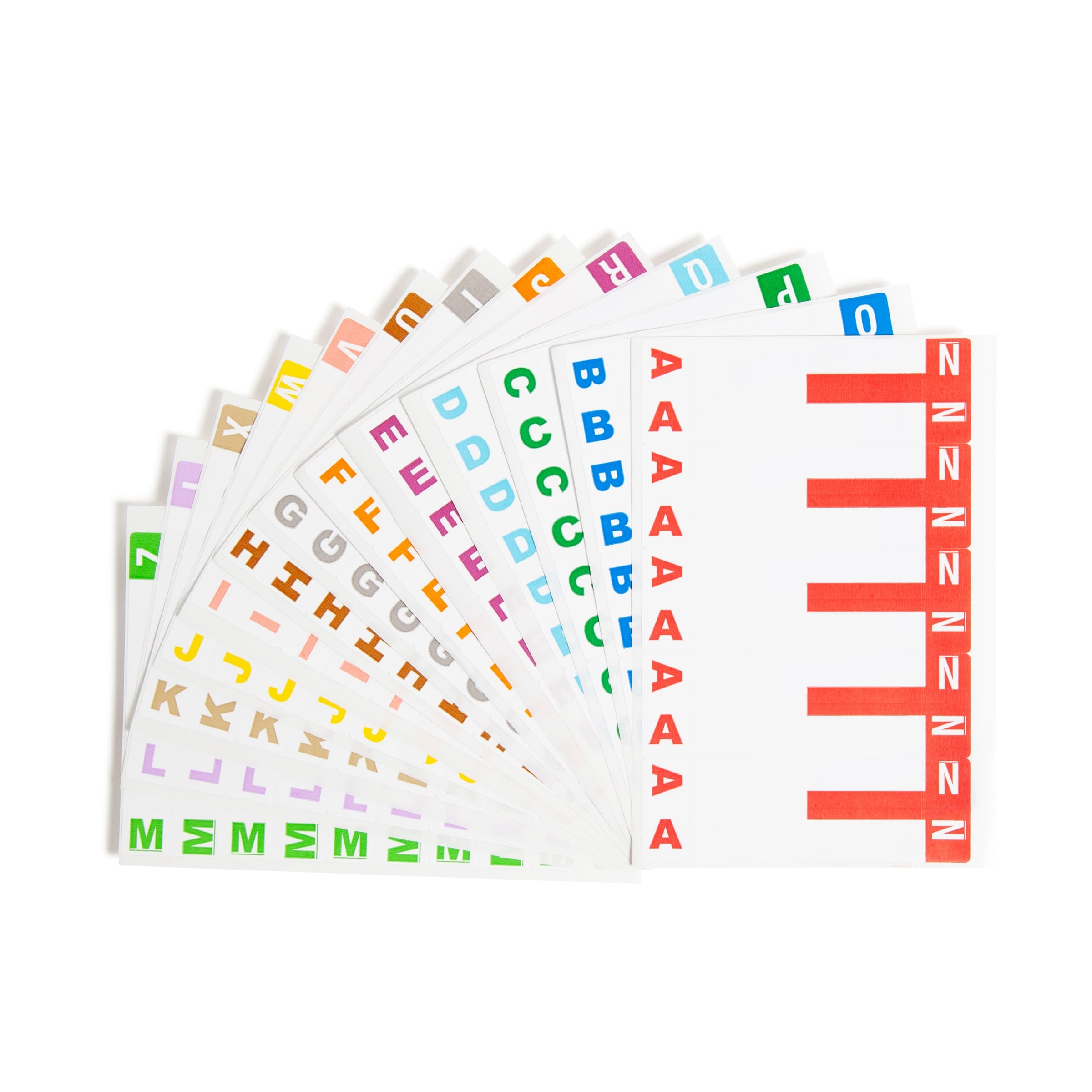 Nameplate Label Color Code AlphaZ NCC Color-Coded Name Labels - Sheets