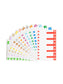 AlphaZ® NCC Color-Coded Name Labels - Sheets, Assorted Colors Color, 3-5/8" X 1-5/32" Size, Set of 1, 086486671507