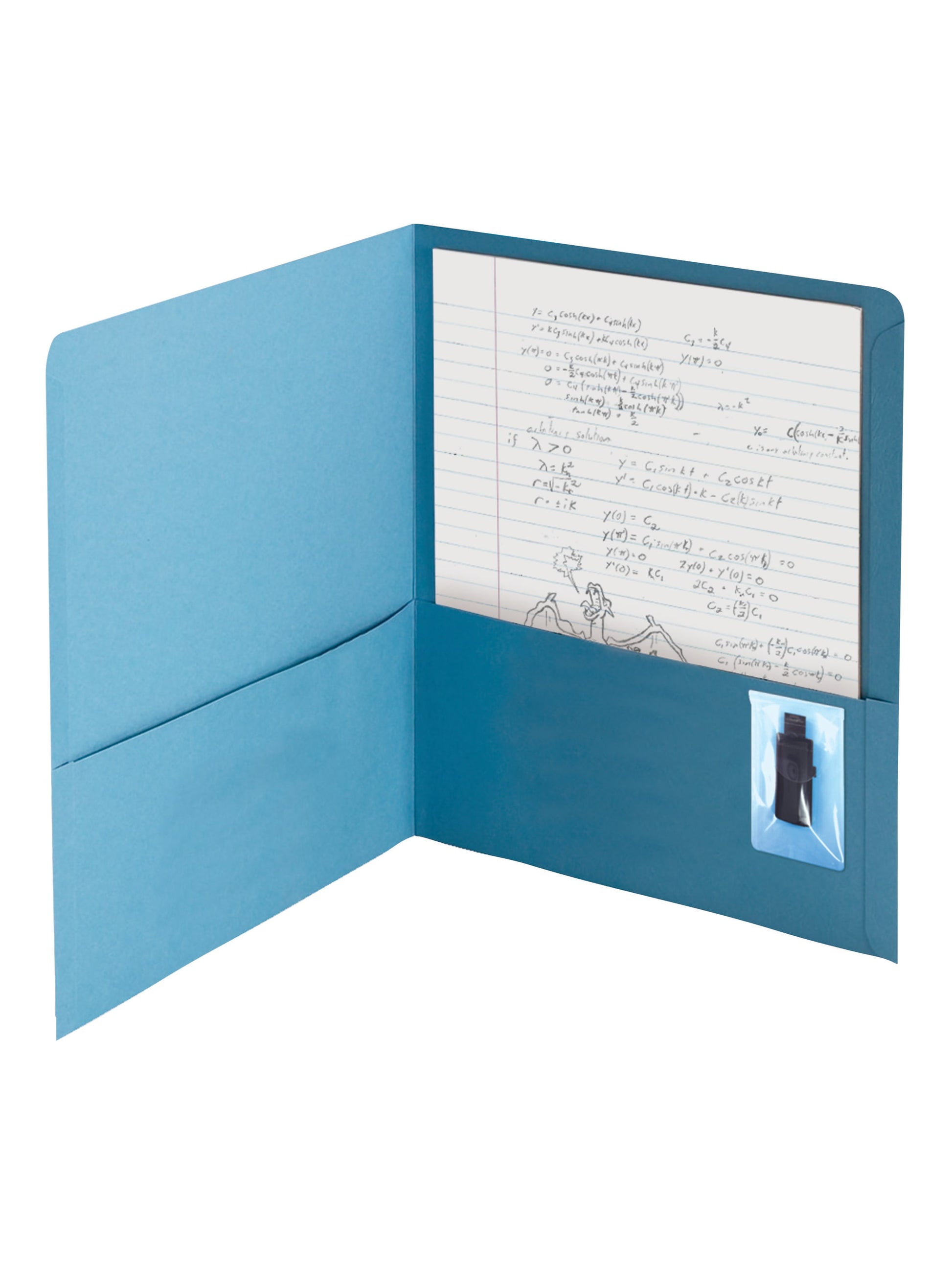 Self-Adhesive Poly Pockets, Clear Color, 3-9/16" X 2" Size, Set of 6, 086486681506