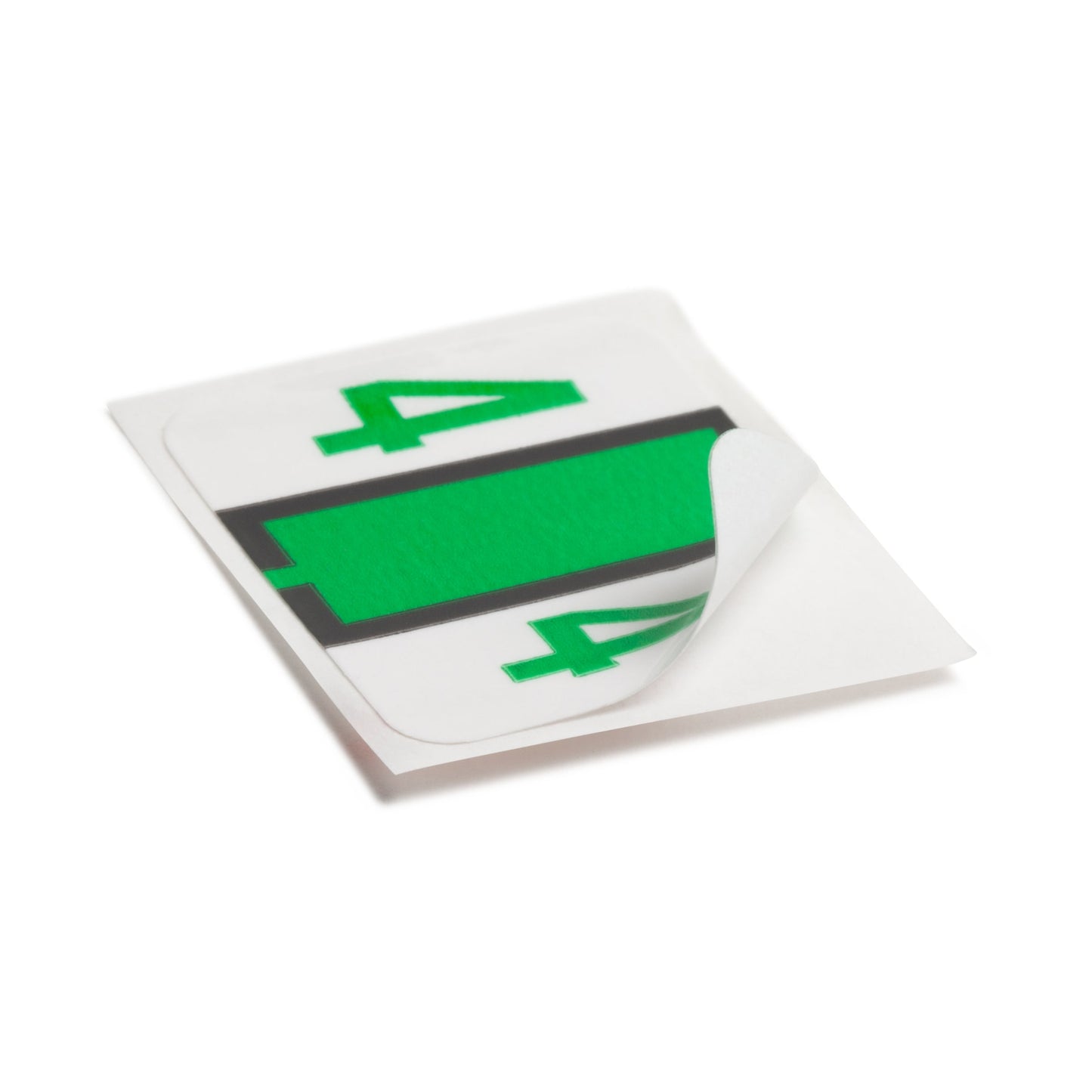 BCCRN Bar Style Color-Coded Numeric Labels, 0-9 Rolls, Light Green Color, 1-1/4" X 1" Size, Set of 50, 086486673747