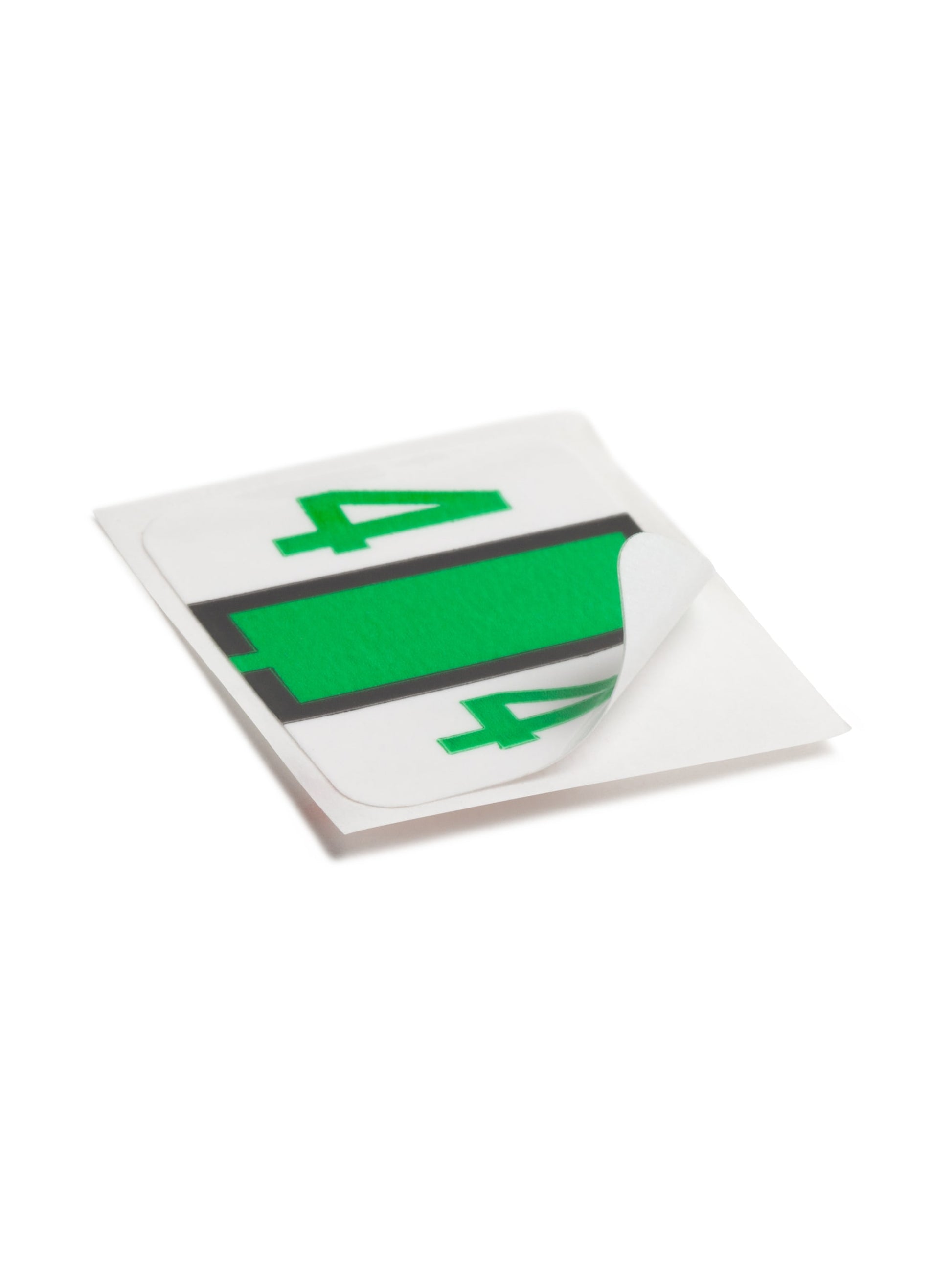 BCCRN Bar Style Color-Coded Numeric Labels, 0-9 Rolls, Light Green Color, 1-1/4" X 1" Size, Set of 50, 086486673747