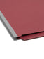 SafeSHIELD® Pressboard End Tab Classification File Folders, Straight-Cut Tab, 2 inch Expansion, 2 Divider, Bright Red Color, Letter Size, Set of 10, 30086486267831