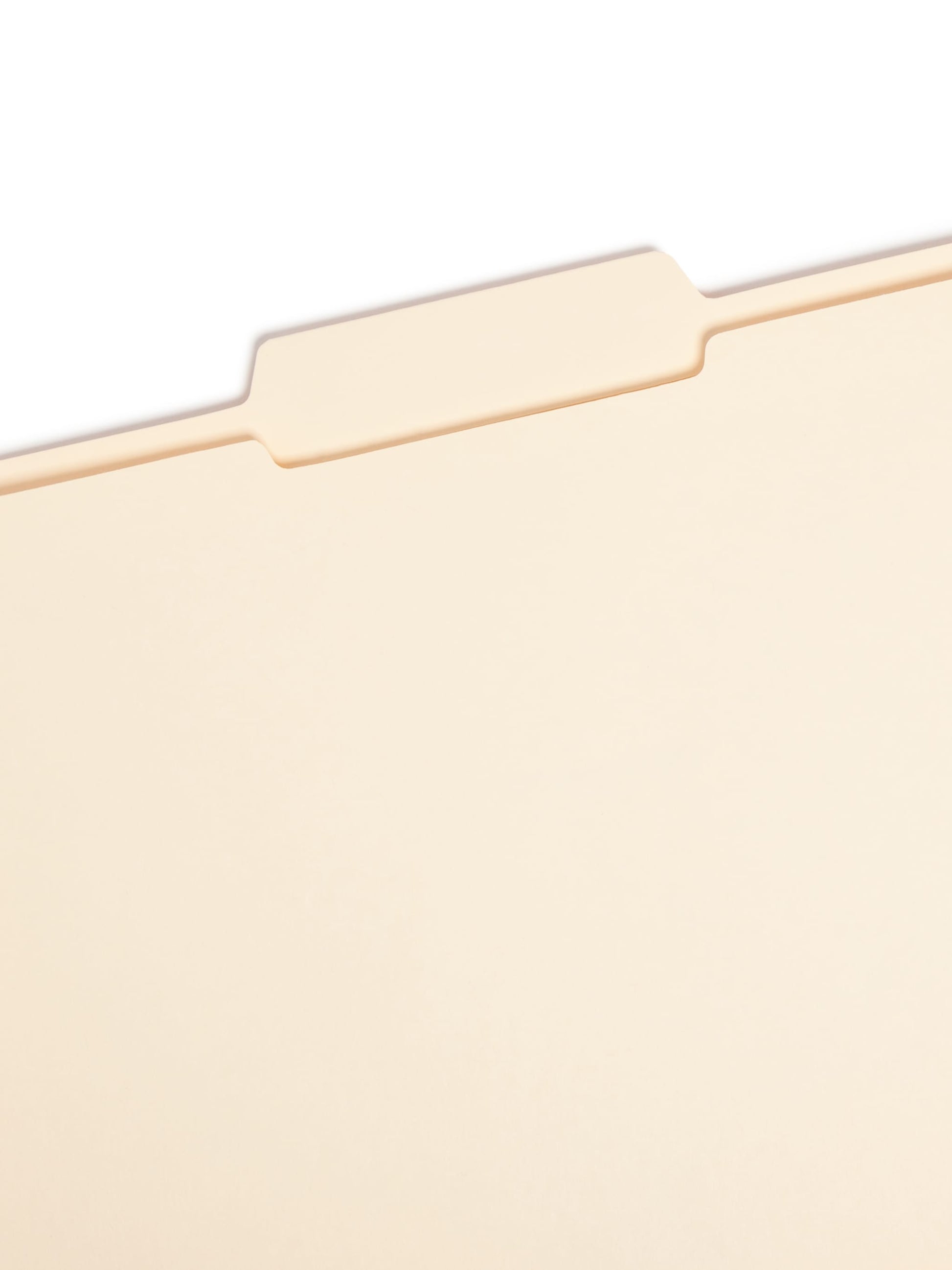 Reinforced Tab File Folders, 1/3-Cut Center Tab, Manila Color, Letter Size, Set of 100, 086486103367