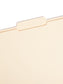 Reinforced Tab File Folders, 1/3-Cut Center Tab, Manila Color, Letter Size, Set of 100, 086486103367