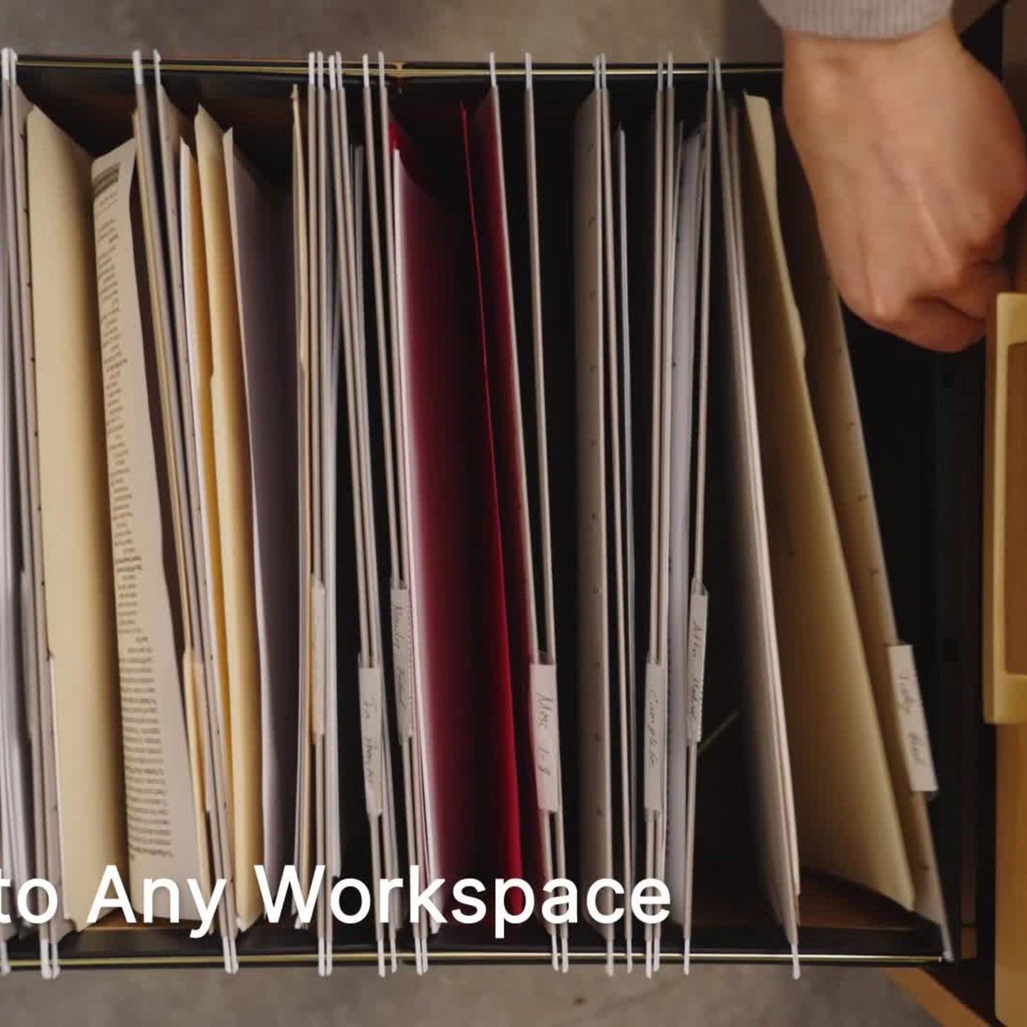 Adjustable Hanging File Folder Frame, White Color, Letter Size, Set of 1, 086486648509